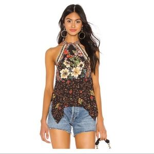 Free People High Neck/Open Back Top